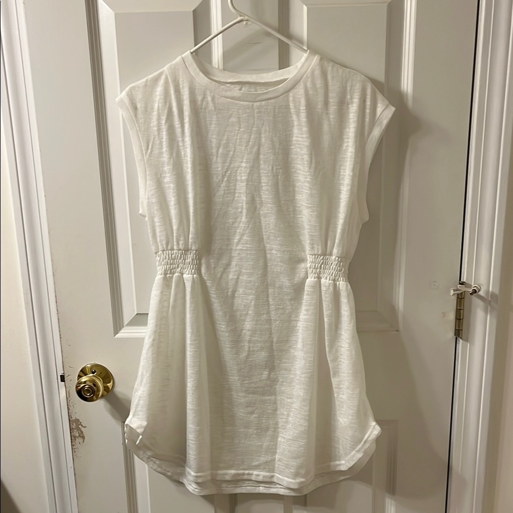 White Sleeveless Beach Cover-up